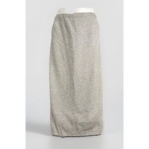 Vintage Barry Bricken Size 12 Wool Tweed Maxi Skirt Rainbow Dots Lined